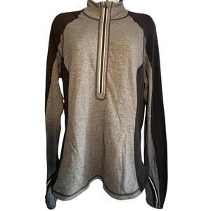 Lululemon Run: U-Turn Pullover In Black and Grey